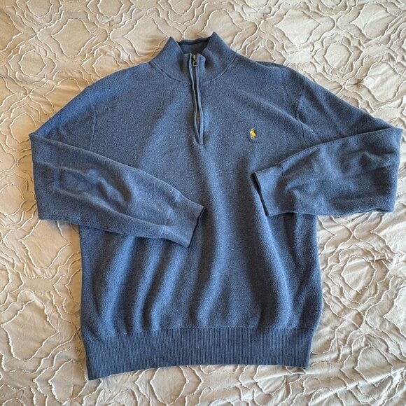Polo Ralph Lauren Mock Neck 1/4 Zip Sweater - Picture 1 of 4